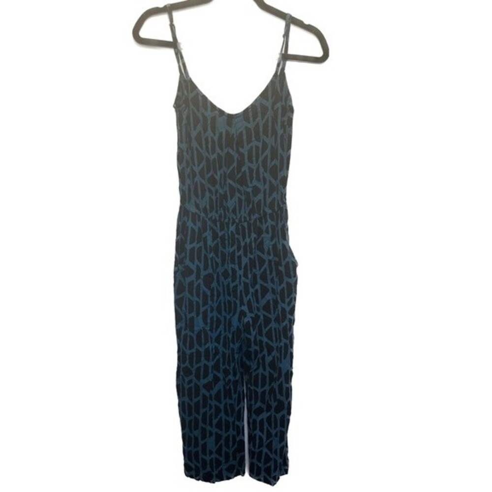 Ava Sky Fighting Eel Women's Spaghetti Strap Midi Jumper Jumpsuit Pockets XS